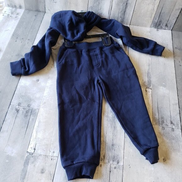 NWT - Lucky Brand 2-piece (Hoodie, Jogger Bottom) Fleece Set Boys - Size 3T - Picture 2 of 3